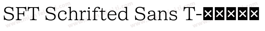 SFT Schrifted Sans T字体转换